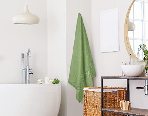 Image of Utopia Towels Extra Large Bath Sheets, 2 Pack, 35x70 in, Cotton, Sage Green | Soft Lightweight Ring Spun Cotton Shower Towel Set - Highly Absorbent, Quick-Drying, Extra Large Bath Sheets, Durable