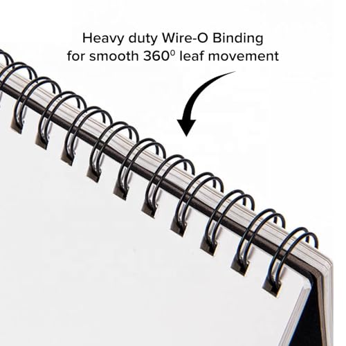 Image of DAZO Paper A5 Sketch Book, 140 GSM, 50 Sheets, Ultra Premium Series, Spiral Bound, Watercolor, 148 x 210 mm