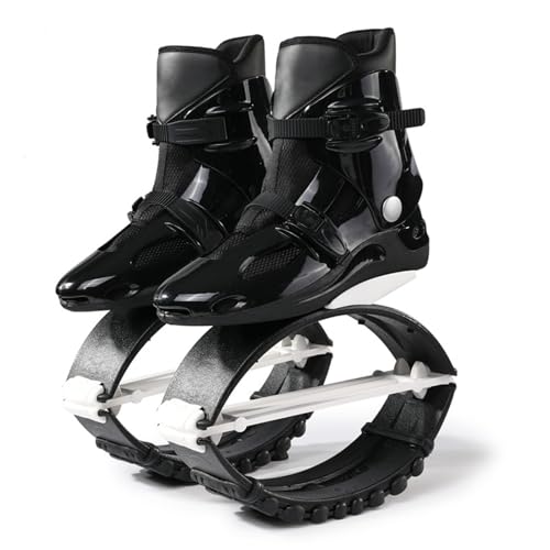 LCUVIMPEX Zapatillas Kangaroo Bounce Zapatos de Salto Tipo Canguro for Adultos y Adolescentes, Color Negro, Varios tamaños(L)