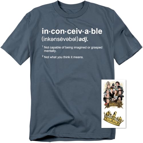 Popfunk Classic Princess Bride Movie Inconceivable Quote T Shirt & Stickers2