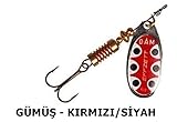 DAM Fz Spinner Standard Gr. 1 3g Silver Black Dot 5131401 Forelle Barsch