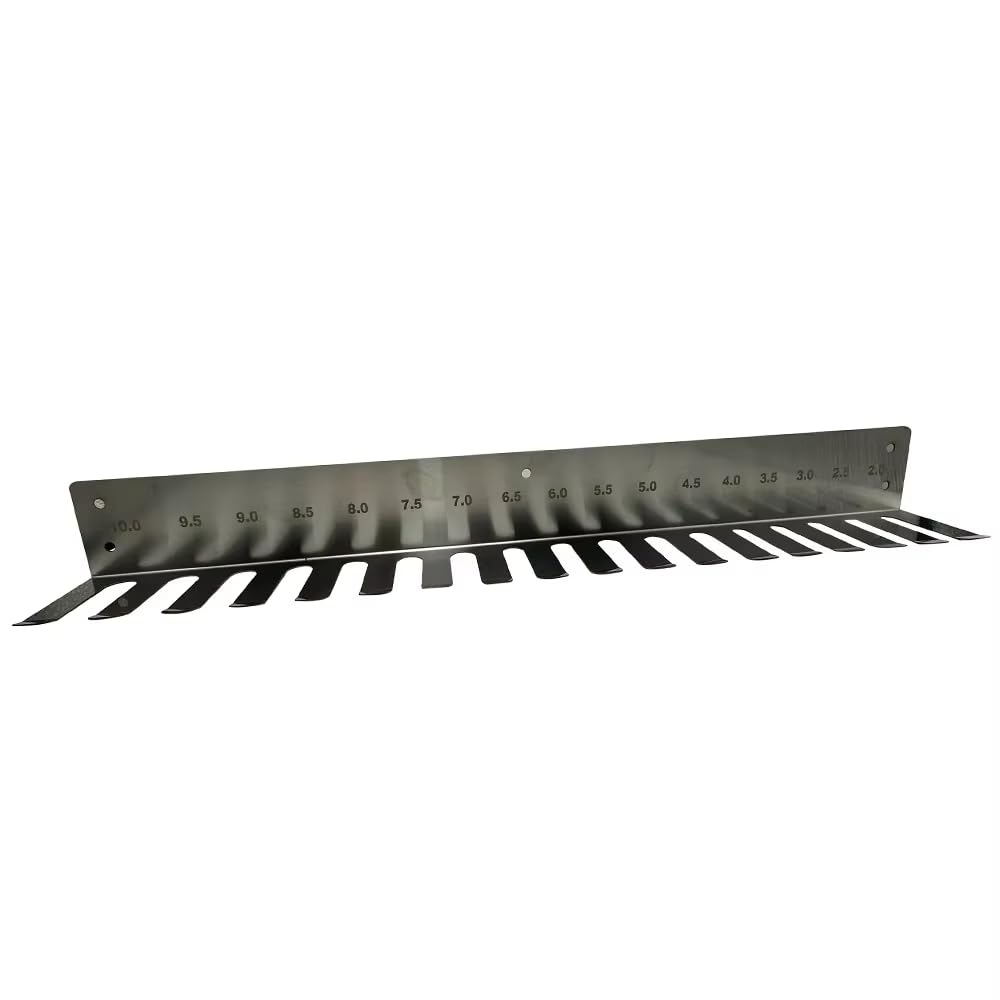 Endotracheal Tube Thickened Holder 304 Stainless Steel Rack Wall Hanging Frame 2.0-10, 22 Inch Endotracheal Tube Holders Intubation Hanger Veterinary Equipment