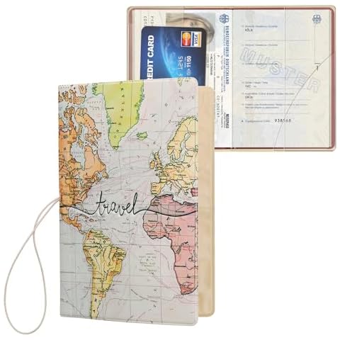 kwmobile Passport Holder with 3D Print Cover