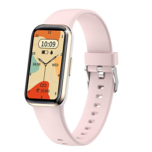 JUSUTEK 2025 人気 1.47インチスマートウォッチレディース,超薄女性スマートブレスレット,多機能管理,運動モード、万歩計、カロリー消費、目覚まし時計、IP67防水,ストップウォッチ,smart watch,Line通知,着信表示,iphone