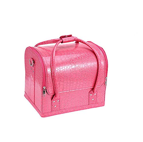 Preisvergleich Produktbild Kosmetikkoffer Koffer Kosmetiktasche Kulturtasche Reise Kosmetiktasche, Tragbare Kosmetiktasche, Aufbewahrungsbox, Mehrlagiges, Doppelt Offenes Nagelset
