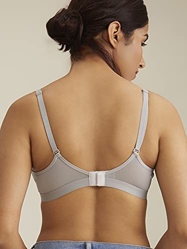 Image of NYKD Women's Cotton Lightly Padded Seamless Wire Free Everyday T-Shirt Bra for Women Daily Use Wireless, 3 /4th Coverage - NYB002
