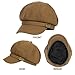 Women's Newsboy Cabbie Gatsby Visor Beret Pageboy Bakerboy Hat - Fashion Caramel Cap for Ladies