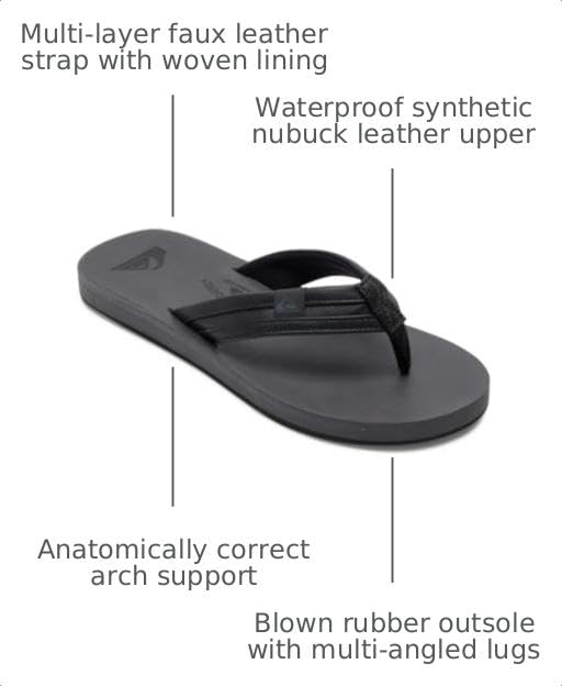 Image of Quiksilver Men's Carver Squish Flip flop