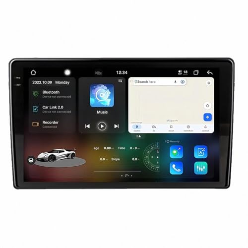 Radio Coche 2 DIN para Citroen C3-XR 2019 con Carplay, Android Auto y 64GB de almacenamiento
