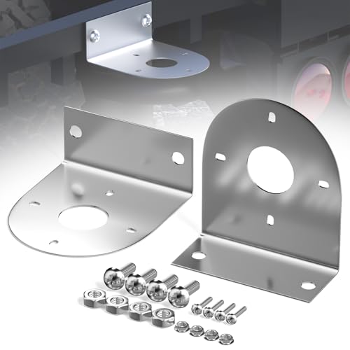 BJZ Watermelon LED Light Brackets 304 Stainless Steel Mounting Brackets with Pre-Drilled Holes Universal Watermelon Light L-Shape Holder for Car Truck Underglow Side Tail Roof Auxiliary Lights 2Pcs