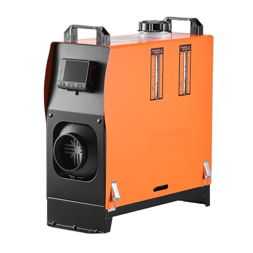 Riscaldatore diesel portatile da 12 V/24 V, riscaldatore ad aria diesel da 8 kW, riscaldatore da parcheggio tutto in uno da 5 l con telecomando, 0,18-0,36 l/h per camper, SUV, camion, pullman