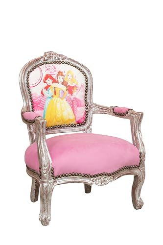 Biscottini Fauteuil L51xPR50xH77 Princesses - Fauteuil relax - Fauteuil pour enfant - Fauteuil salon - Accessoires maison