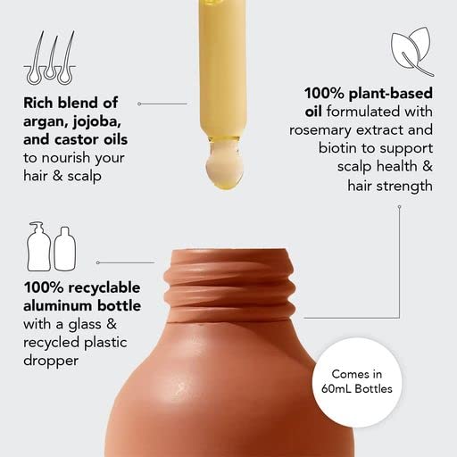 Miniatura 2 de Kitsch Aceite de romero para cabello y cuero cabelludo y barra de acondicionador de agua de arroz