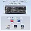 KVM Switch 2 Monitors 2 Computers Docking Station 16-in-2 4K60Hz for M1/M2/M3/M4 Thunderbolt KVM Switcher Support USB3.0/USB C in DP/HDMI Out Extended/Mirrored Mode for Windows Mac