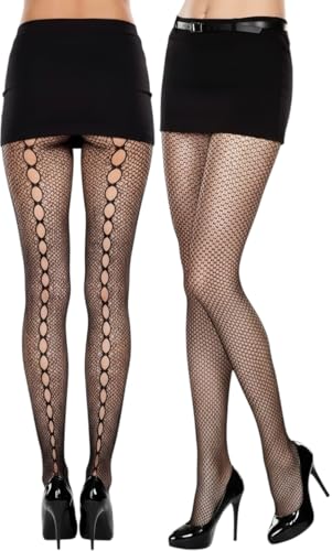 Image of ToBeInStyle Women's Sexy Vibrant Fine Classic Fishnet Full Footed Pantyhose