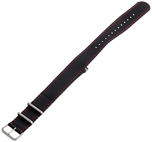 Hadley-Roma MS4220RQ 220 22mm Nylon Black Watch Strap