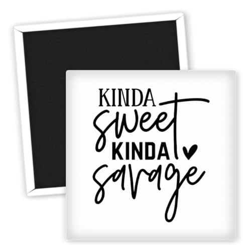 Kinda sweet kinda savage - Kühlschrankmagnet - lustige Sprüche Magnete - kreative Deko Ideen - originelle Geschenkideen - witzige Kühlschrank Deko - coole Sprüche für Zuhause Kinda sweet kinda savage - Kühlschrankmagnet - lustige Sprüche Magnete - kreative Deko Ideen - originelle Geschenkideen - witzige Kühlschrank Deko - coole Sprüche für Zuhause