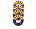 Get Outside Games 4 Arizona Flag VVashers - Washer Toss Washer Board Game Washers (4 VVashers)