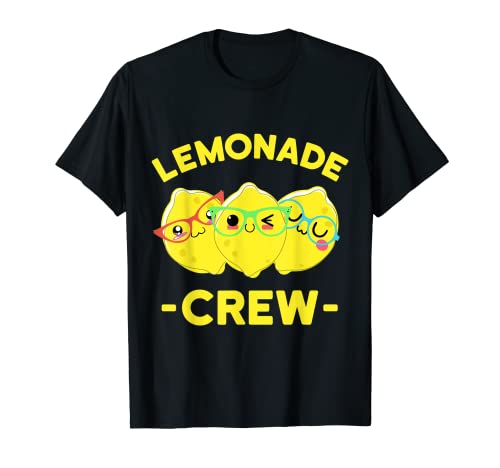 Lindo limonada Crew Squad Lemon Fruit Stand Boss Regalos de verano Camiseta