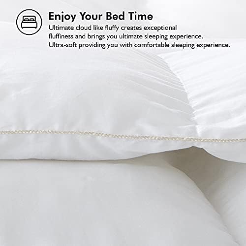 Egyptian Bedding COMIN18JU042206 Luxurious King/California King Size Goose Down Fiber Waterfowl Feather Fiber Comforter Duvet thumb #5