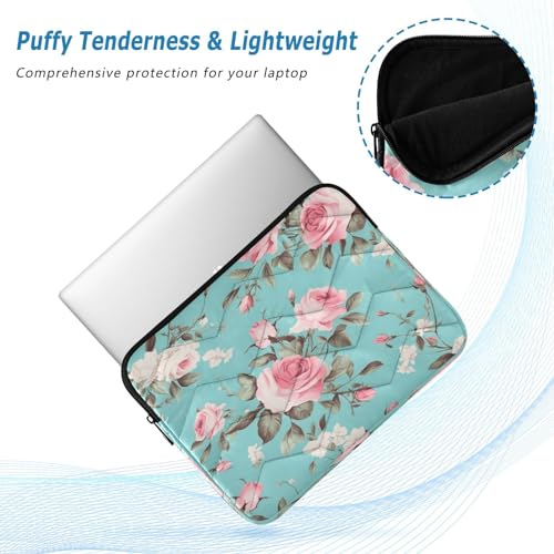 Funda para portátil 13-14 pulgadas con rosas acuarela miniatura 5