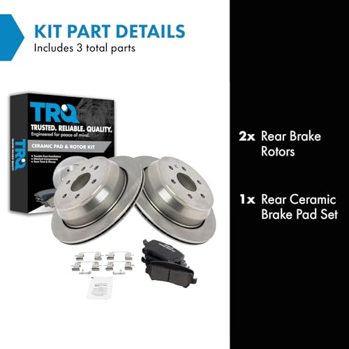 Image of TRQ Brake Pad and Rotor Kit
