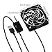 Intelligent Temperature Control USB Fan 8cm for Gaming Consoles and More 86HC(Starting Over 40C)