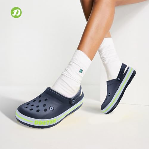 Image of DOCTOR EXTRA SOFT Men's Ultra Soft Casual Clogs /Sandals with Adjustable Back Strap for Adult | Comfortable | Light Weight | Stylish & Anti-Skid | Waterproof & Everyday Use Mules for Gents & Boys D-502