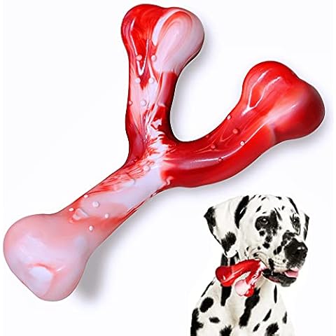 CVALIN Hunde-Kauspielzeug für Aggressive Kauer, lebensmittelechtes langlebiges Hunde-Kauspielzeug aus Nylon Cover