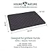 HOUND & NATURE Öko Hundedecke Davos - weiche Hundematte waschbar, gepolsterte Liegedecke für große Hunde hygienisch, robust & nachhaltig (L - 100x80 cm, Grau)