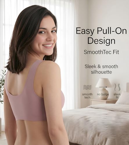 Image of Dimore Comfort Revolution Seamless Bra Easy lite Full-Coverage Wirefree Everyday Bra with CloudSoft Comfort with Removable Pad