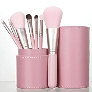 7 Pcs makeup brushes Professional Makeup Brushes Set with Bucket Blush Powder Eyeshadow Eyebrow Foundation Beauty Makeup Tool Brushes(Color:Brush with bucketb)