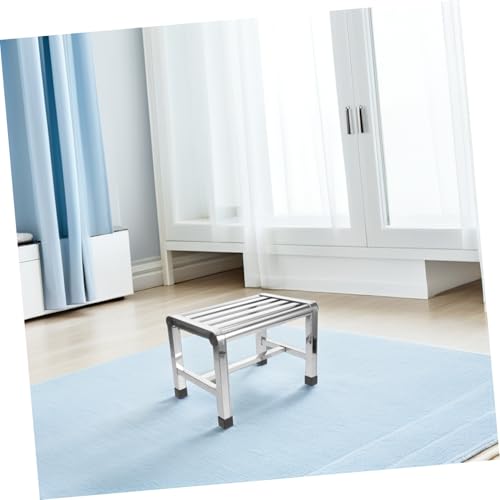 Tabouret de bain imperméable et compact en acier stable pour PMR - 7