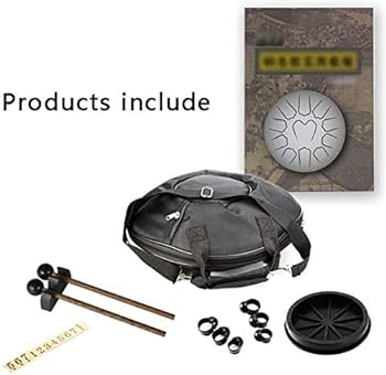 Amazon.co.jp: ハンドパン スリットドラム 楽器 14インチスチール舌