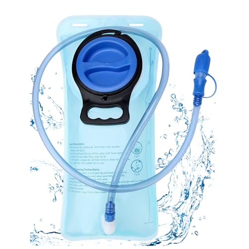 Riisoyu Escape-sichere Trinkbocca, 2L BPA-free Drinkwater Blower, Trinkbocca di sostituzione & sacchetto idratazione con 2L Trinkbocca, Facile da riempire, Durabile per l'esterno, Escursioni, Ciclismo