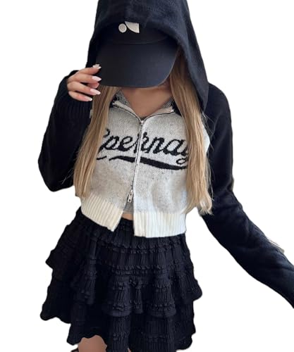 [ウィゴー] PHILLY ロゴ ジャガード ニット パーカー レディース F ブラック