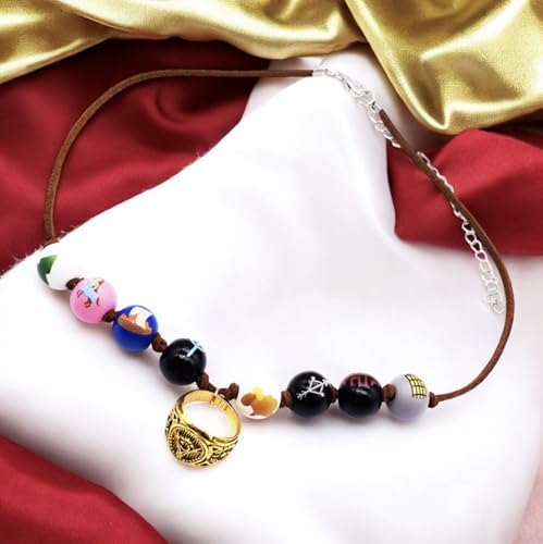 PRINCESS CUTENESS STORE Annabeth Chase Handmade Wooden Bead Camp Half Blood Greek Demigod Percy Jackson Necklace2