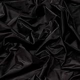 Black Silk Taffeta, 100% Silk Fabric, by The Yard, 54' Wide