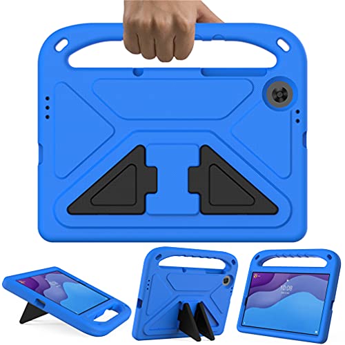 GOZOPO Niños Funda para Lenovo Tab M10 HD (2ª Generación) Tablet 10.1' (TB-X306F, TB-X306X), a Prueba de Golpes Carcasa con Cubierta de Soporte [No para Lenovo M10 TB-X505]- Azul