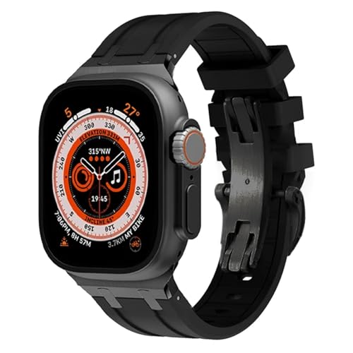 Bracelet en silicone anti-irritation pour Apple Watch 45 mm et modèles de sport