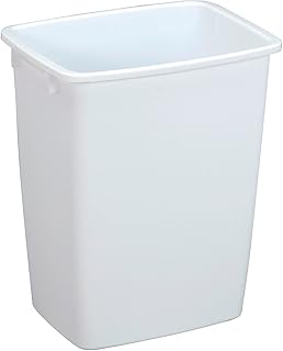 Rubbermaid FG2806TPWHT 36 Quart White Open Wastebasket