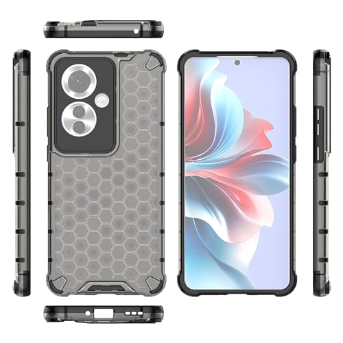 Image of Glasgow Back Case Cover Compatible with [ Oppo F25 Pro 5G ] (Stylish Design) - Black