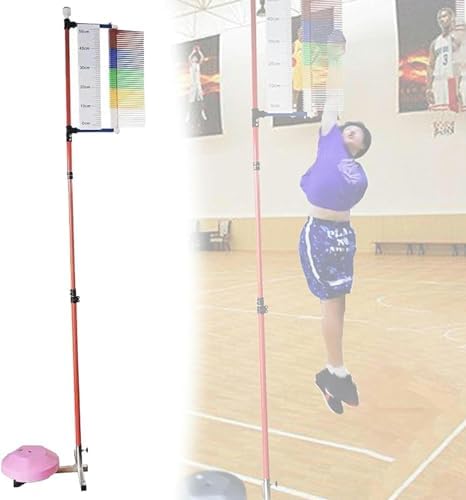 Jump Measurement Tester Floor Standing Vertical Height Exercise Device Measure Stick Pole Tool，Floor Standing High Jump Training Equipment Vertical Jump Tester Jump Measurement Test Stick Po