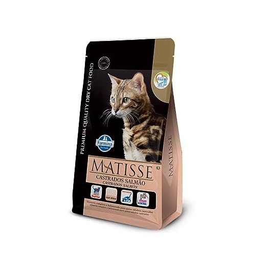 Ração Farmina Matisse para Gatos Adultos Castrados Sabor Salmão 800gr