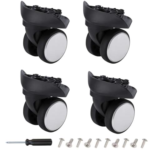 4 Pack Luggage Wheels Replacement Kit Compatible with Samsonite Carry On Suitcase, Easy to Install, Silent & Durable