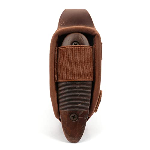 Tourbon Cheek Rest Pad With .22 Rifle Shell Holder Tactical Gun Stock Cover 14 Round Ammo Carrier Pouch Hunting Shooting Accessories (Genuine Leather - Brown Right Hand) #TOP5
