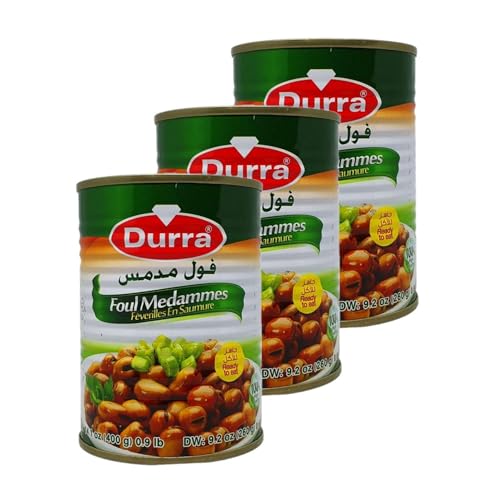 Durra Lot 3x Fève foul medammes au naturel - Boîte 400g
