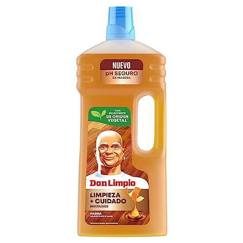 Don Limpio Limpia Suelos Madera Detergente Liquido 1.3l, PH Seguro para Limpieza y Cuidado de Suelos...