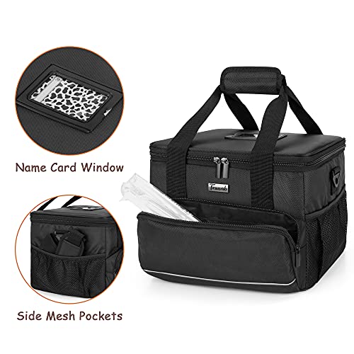 image for Trunab Reusable 6 Cups Drink Carrier for Delivery with Adjustable Divi