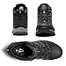 NORTIV 8 Men's Waterproof Hiking Boots Outdoor Trekking Lightweight Mountaineering Leather Shoes,Size 10.5,Black,NMUMHB2501